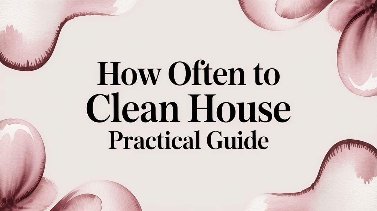 How Often To Clean How Often to Clean House Practical Guide | HD Cleaning Services