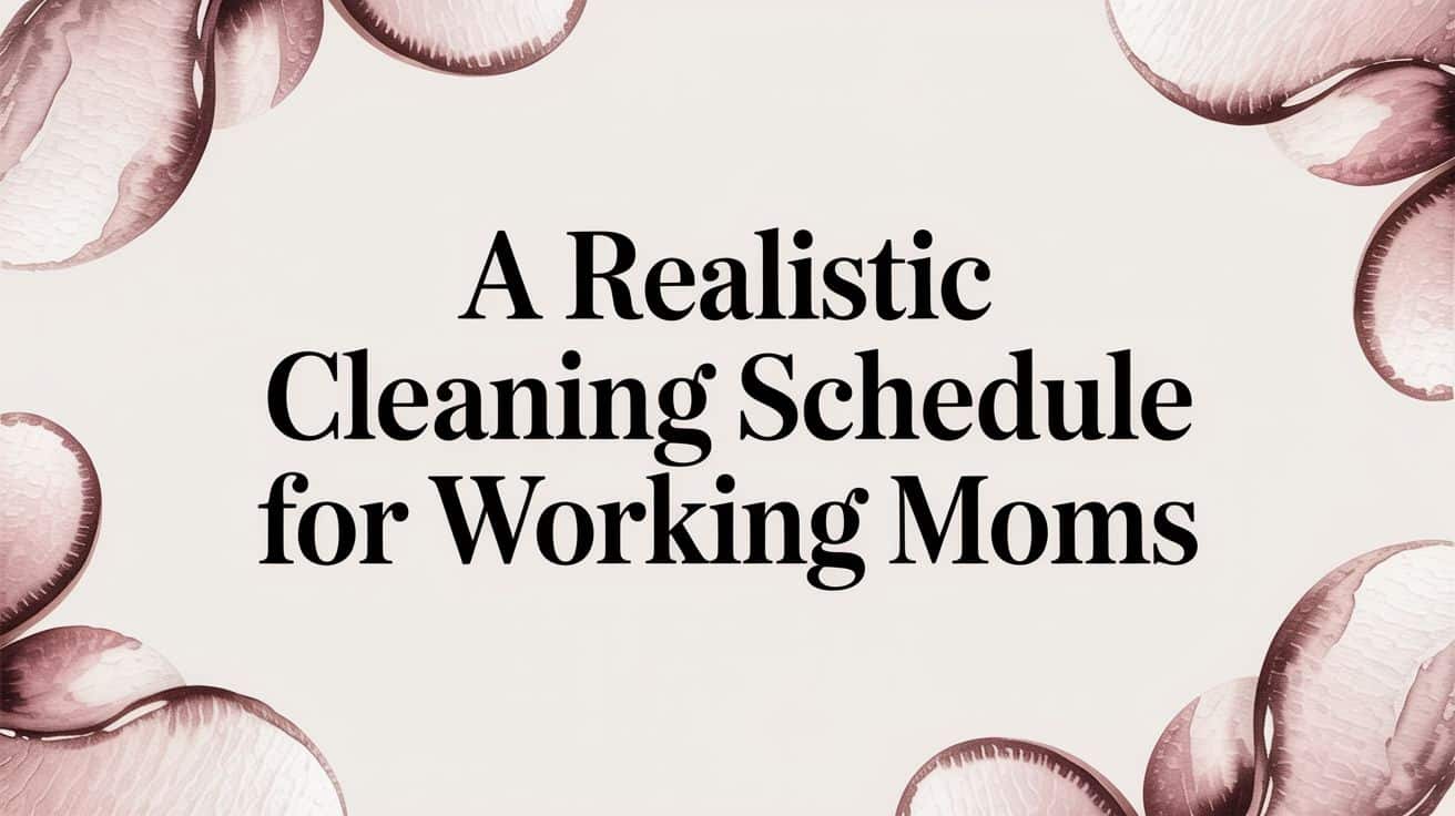 A Realistic Cleaning Schedule for Working Moms | HD Cleaning Services