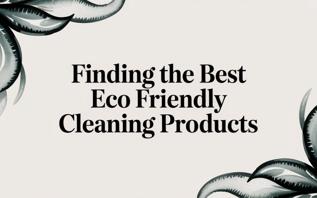 Finding the Best Eco Friendly Cleaning Products