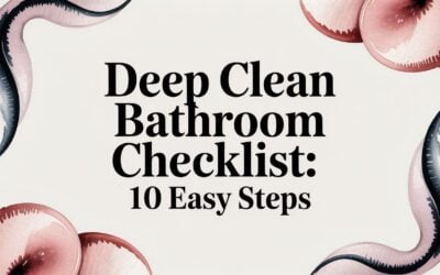 Deep Clean Bathroom Checklist: 10 Easy Steps