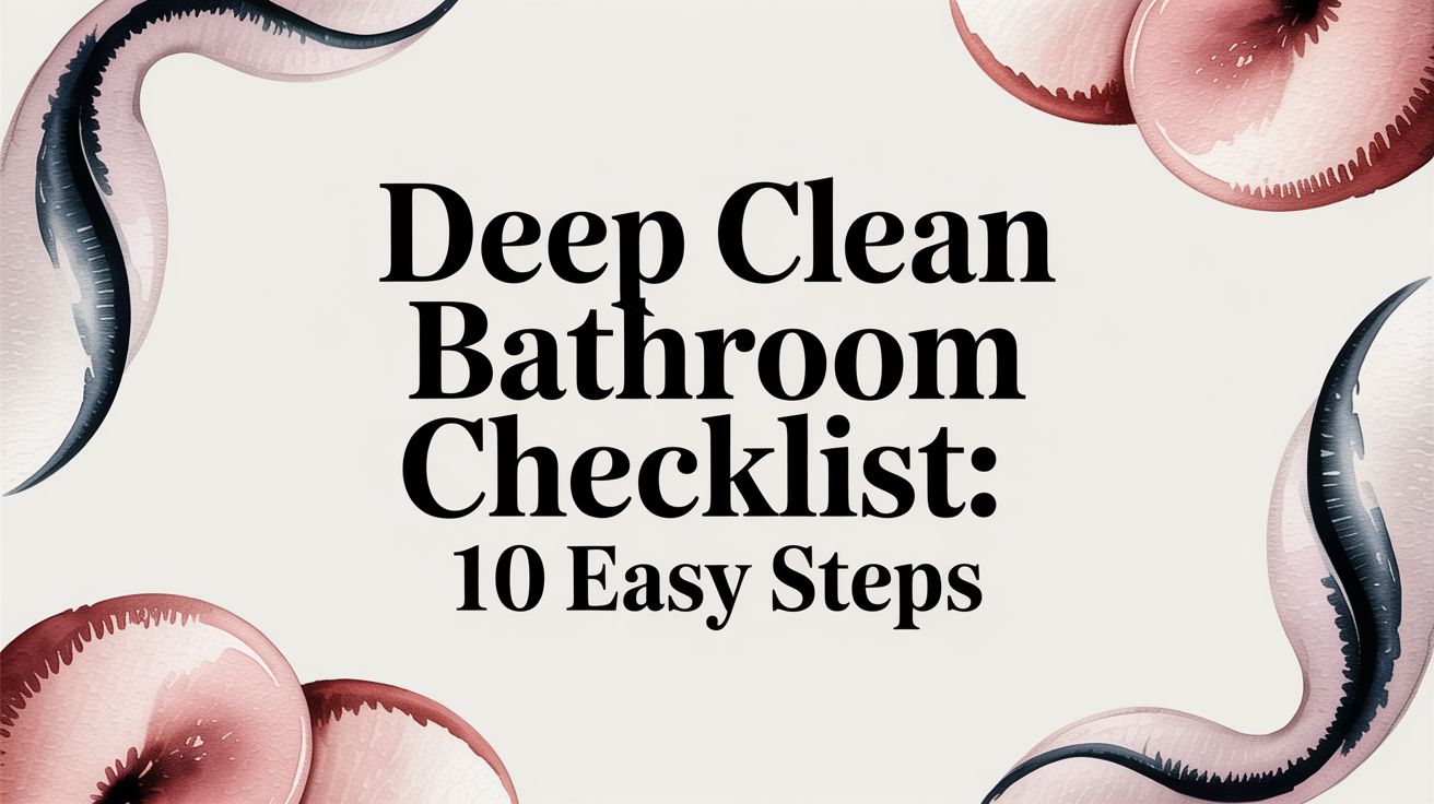 Deep Clean Bathroom Checklist: 10 Easy Steps | HD Cleaning Services