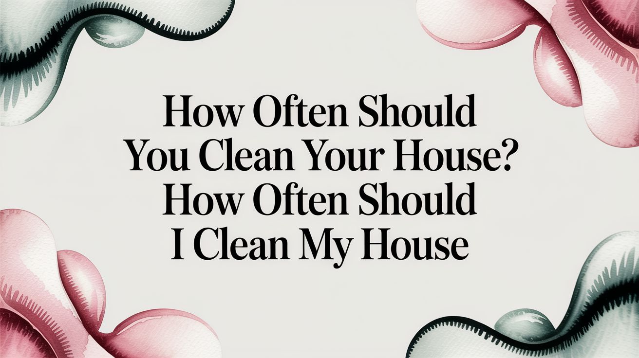 How Often Should You Clean Your House? how often should i clean my ...