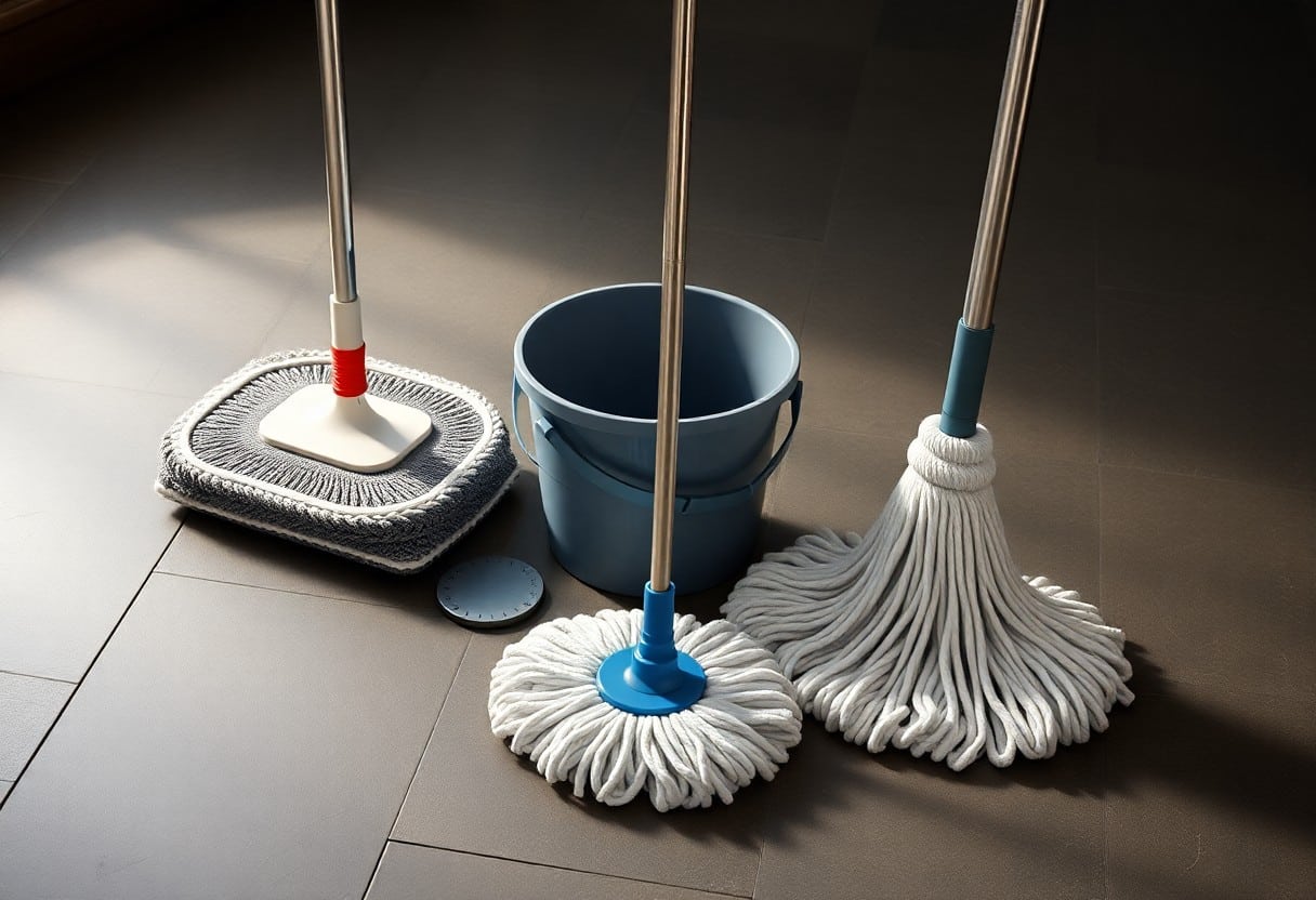 choosing mop and bucket for tile floors lbt