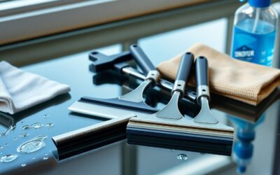 Recommended tools for streak-free window cleaning