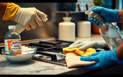 How to remove tough grease from kitchen surfaces
