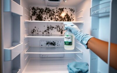 What is the best cleaner to get mold out of a refrigerator?
