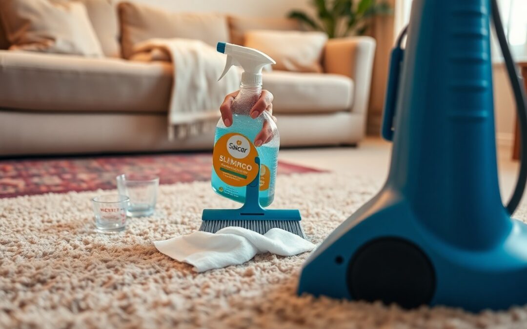 How to deep clean carpets with store-bought products