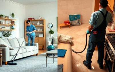 What is the difference between deep cleaning and regular cleaning a house?