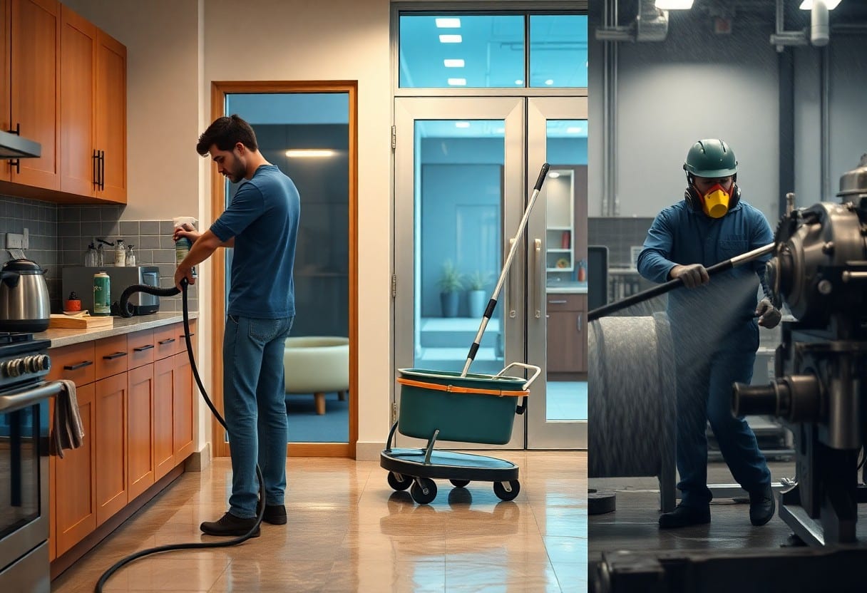 three types of cleaning services jru