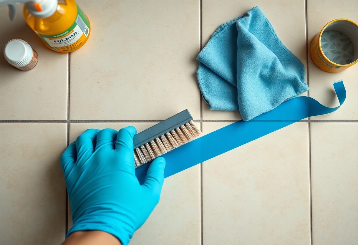 best way to clean grout koz